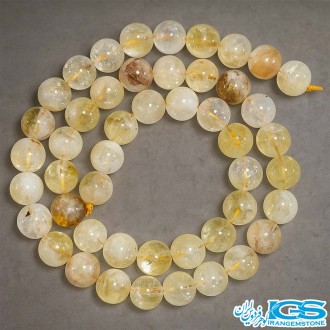 ریسه سنگ سیترین سایز 8  – جذب انرژی و ثروت طبیعی