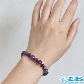 دستبند آمیتیست مکرومه بافی | آرامش و انرژی مثبت در یک جواهر در دست مدل