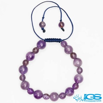 دستبند آمیتیست مکرومه بافی | آرامش و انرژی مثبت در یک جواهر