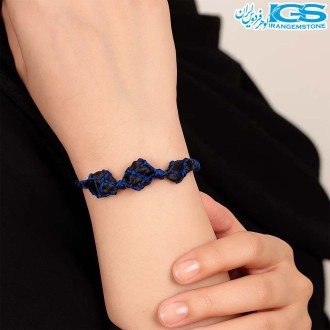 دستبند مکرومه‌بافی تورمالین | محافظت انرژی و زیبایی دست‌ساز در دست مدل