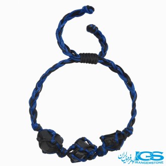 دستبند مکرومه‌بافی تورمالین | محافظت انرژی و زیبایی دست‌ساز