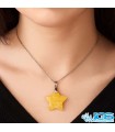 گردنبند سیترین ستاره بدون زنجیر