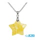 گردنبند سیترین ستاره بدون زنجیر