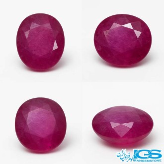 نگین یاقوت سرخ  جواهری تراش فست هند