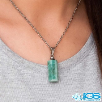 گردنبند سنگ زمرد بدون زنجیر
