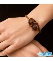 دستبند گارنت راف سرخ (لعل) راف مکرومه بافی