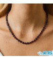 گردنبند گارنت سرخ لعل جواهری