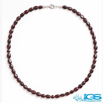گردنبند گارنت سرخ لعل جواهری