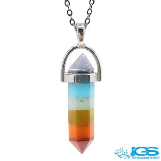 گردنبند هفت چاکرا منشور بدون زنجیر انرژی آسمان