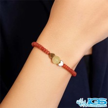 دستبند یاقوت سرخ جواهری و رزکوارتز