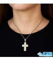 گردنبند سنگ کریستال کوارتز صلیب بدون زنجیر