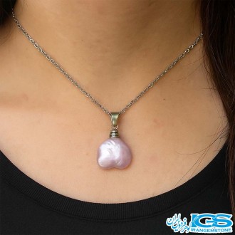 گردنبند سنگ مروارید باروک طبیعی بدون زنجیر