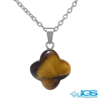 گردنبند چشم ببر طرح ونکیلیف شبدری بدون زنجیر