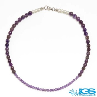 گردنبند سنگ آمیتیست – نماد آرامش و محافظت