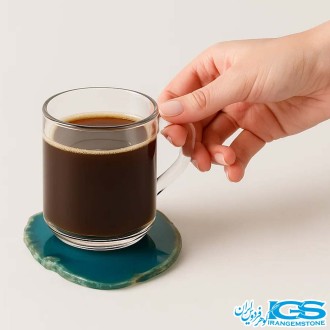 عقیق سبز برزیلی اسلایس