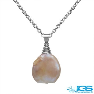 گردنبند سنگ مروارید باروک طبیعی بدون زنجیر