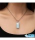 گردنبند آکوامارین  راف بدون زنجیر
