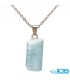 گردنبند آکوامارین  راف بدون زنجیر