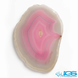 عقیق صورتی برزیلی اسلایس