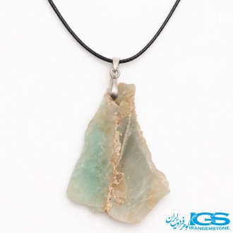 گردنبند سنگ فلوریت با بند