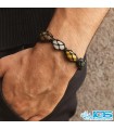 دستبند هفت چاکرا مکرومه بافی