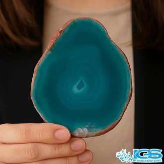 عقیق سبز برزیلی اسلایس