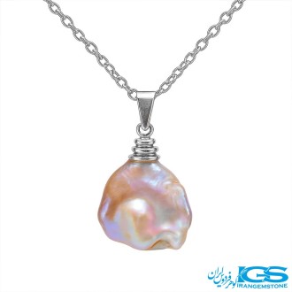 گردنبند سنگ مروارید باروک طبیعی بدون زنجیر
