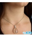 گردنبند سنگ روتایل طلایی (بدون زنجیر) | جذابیت و انرژی مثبت