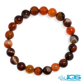 دستبند سنگ کارنلین کشی