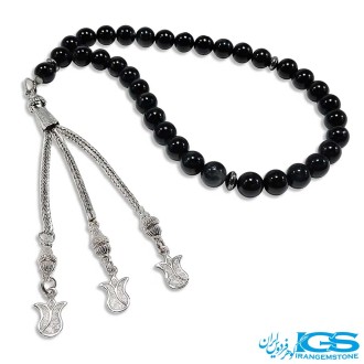 تسبیح تورمالین سیاه ۳۳ دانه اصل | محافظ انرژی منفی