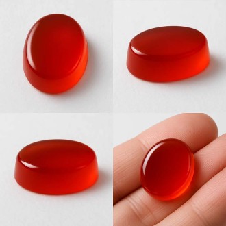 گردنبند عقیق کارنلین نارنجی اصل (بدون زنجیر) | انرژی‌بخش