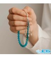 تسبیح آپاتیت آبی 33 تایی