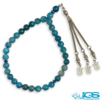 تسبیح آپاتیت آبی 33 تایی