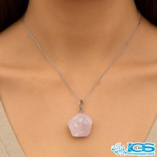 گردنبند رزکوارتز بدون زنجیر
