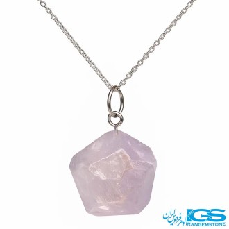 گردنبند رزکوارتز بدون زنجیر