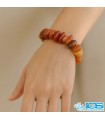 دستبند کارنلین مکرومه بافی