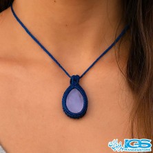 گردنبند آمیتیست مکرومه بافی