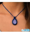 گردنبند آمیتیست مکرومه بافی