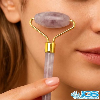 پک ماساژ صورت آمیتیست | رولر و گواشا سنگ طبیعی آرامشبخش