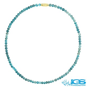گردنبند سنگ توپاز آبی جواهری