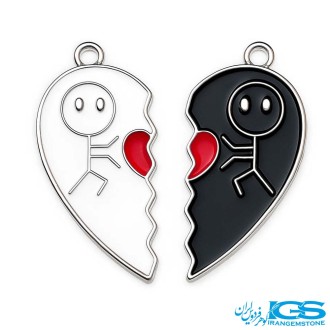 آویز فانتزی دوتیکه کاپلی مناسب برای ساخت گردنبند و دستبند و گشواره