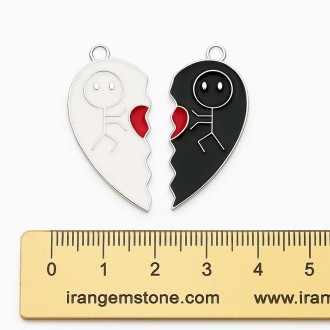 آویز فانتزی دوتیکه کاپلی مناسب برای ساخت گردنبند و دستبند و گشواره