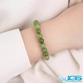 دستبند یشم سبز کشی