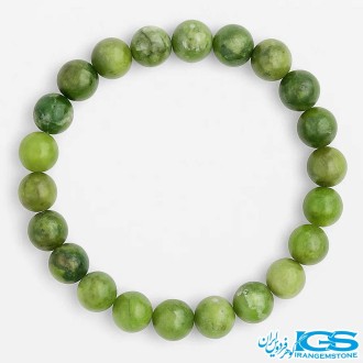 دستبند یشم سبز کشی