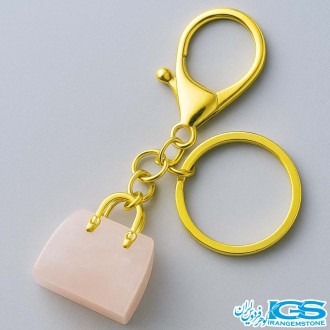 جاسویچی سنگ رزکوارتز طرح کیف