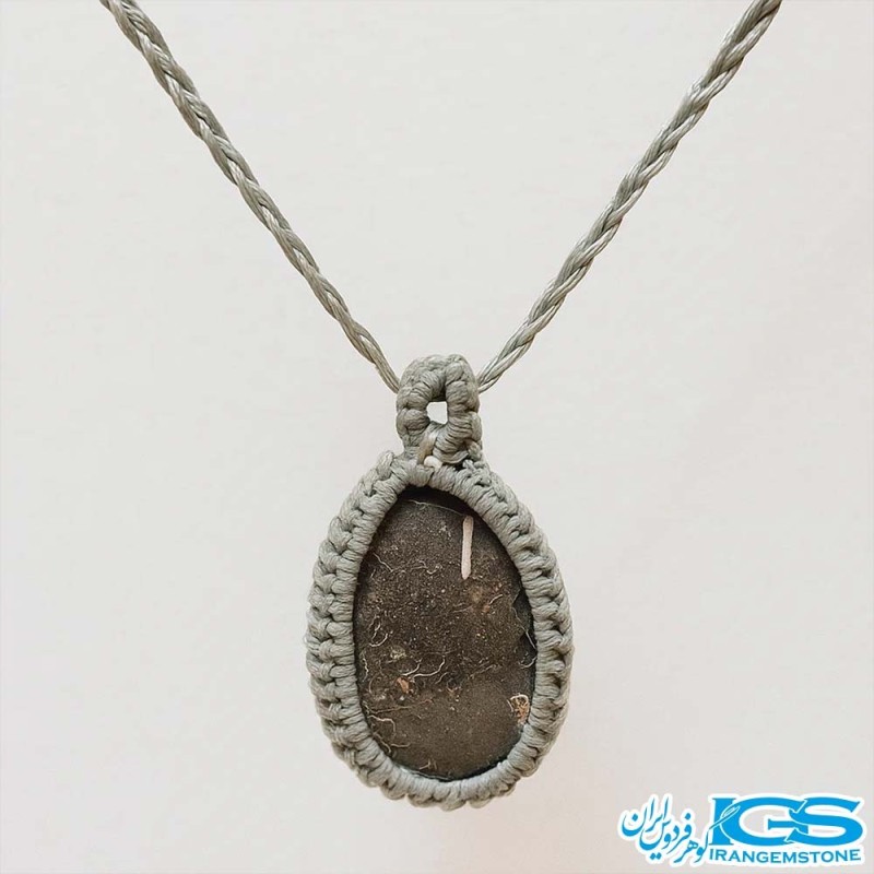 گردنبند جاسپر بافت مکرومه