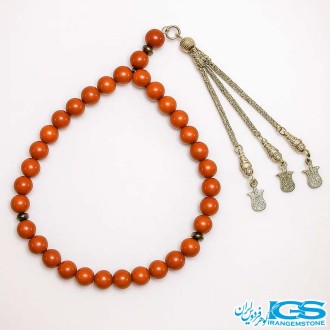 تسبیح  جاسپر سرخ 33 تایی
