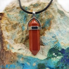 منشور گردنبند سنگ جاسپر قرمز Jasper