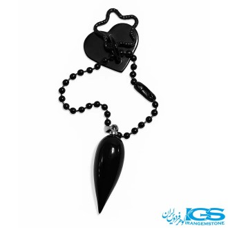 جاسویچی آویز موبایل سنگ اونیکس