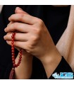 تسبیح سنگ کارنلین 33 تایی
